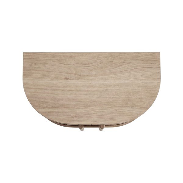 Comodino colore naturale chiaro con effetto rovere da parete/con ripiani Meta – Unique Furniture-image-3