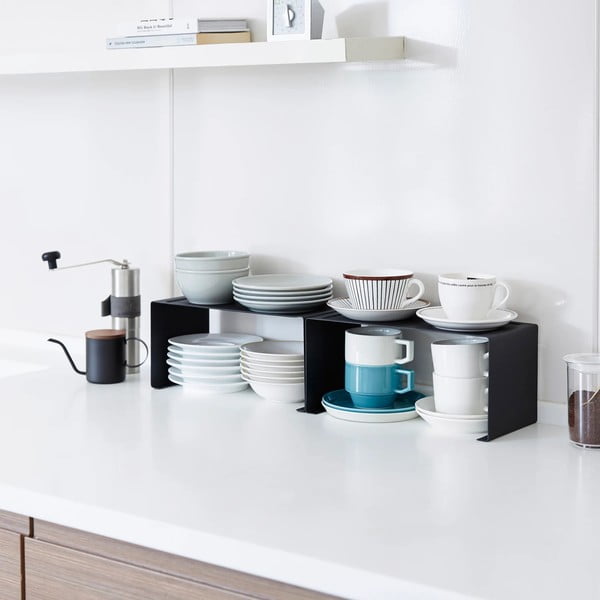 Ripiano aggiuntivo nero in metallo 30,5x14 cm Tower – YAMAZAKI-image-3