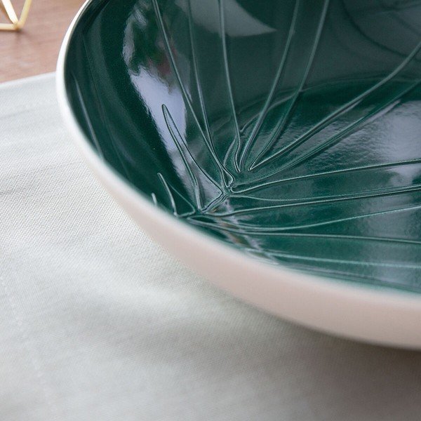 Piatto da portata in porcellana bianca e verde Villeroy & Boch Leaf, ⌀ 26 cm it's my match - Villeroy&Boch-image-4