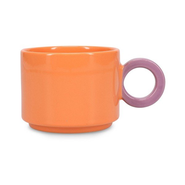 Tazza arancione in gres 280 ml Lou – ONA
