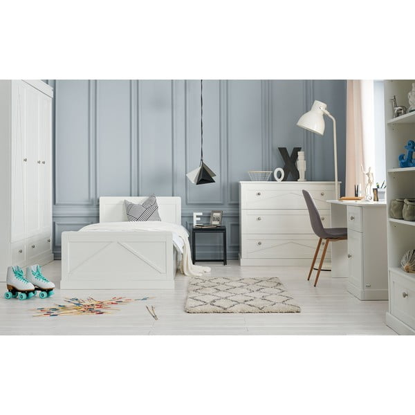 Letto bianco per bambini 120x200 cm Marie - Pinio-image-3