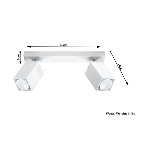 Apparecchio da soffitto bianco Toscana - Sollux-image-4