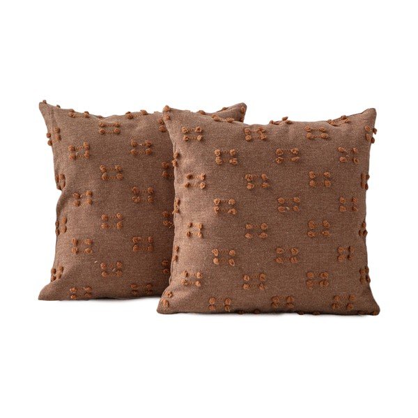 Federe decorative in set 2 pz 43x43 cm Tuffet – Mioli Decor