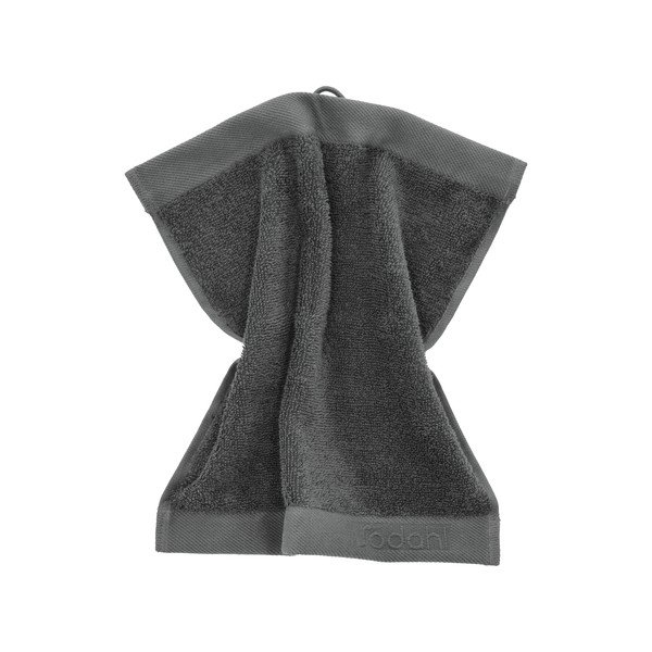 Asciugamano tipo terry grigio scuro in cotone 30x30 cm Comfort – Södahl-image-1