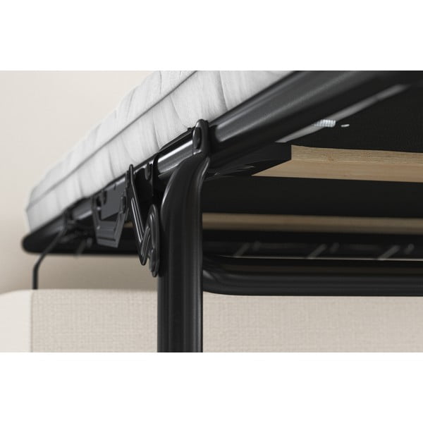 Panca pieghevole imbottita color crema , 80 cm Brady - My Pop Design-image-1