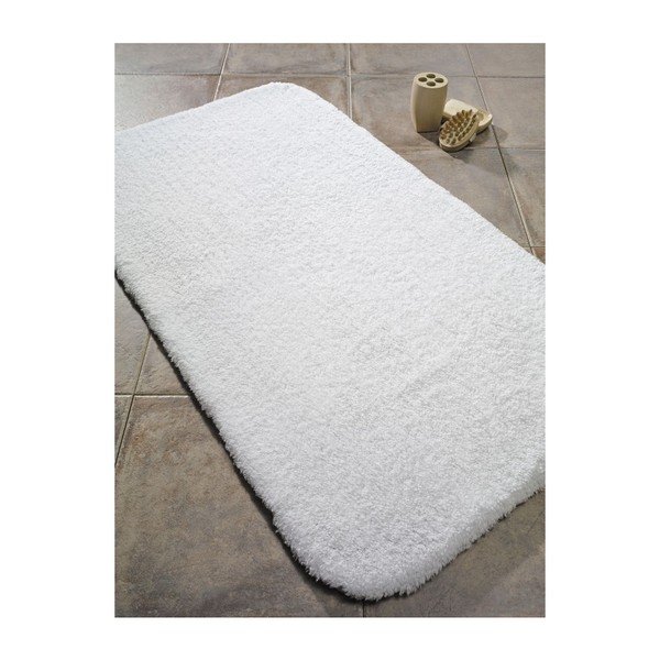 Bílá předložka do koupelny Confetti Bathmats Organic 1500, 60 x 80 cm
