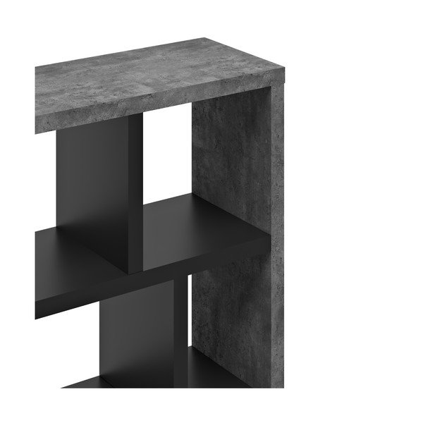 Libreria in cemento grigio scuro-nero 70x159 cm Berlin - TemaHome-image-3