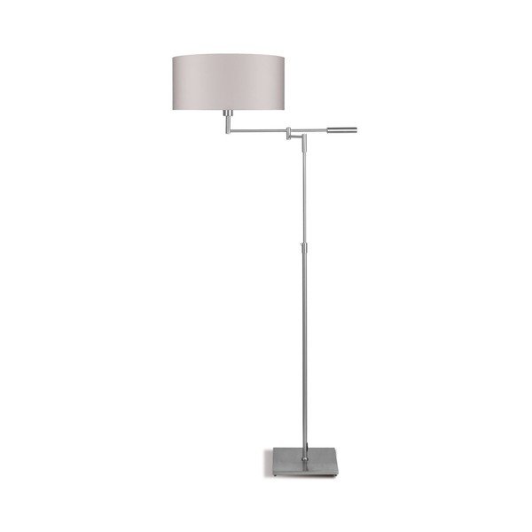 Lampada a stelo grigia con paralume beige Berlino - Citylights