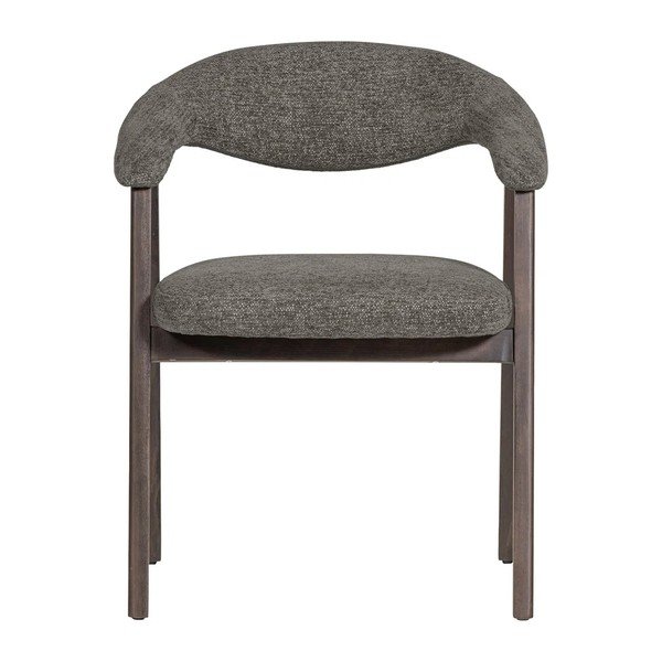 Sedie da pranzo in set grigie imbottito con braccioli 2 pz Avar – WOOOD-image-3