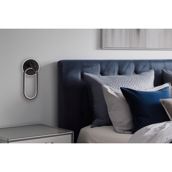 Lampada da parete LED nera Monet – Candellux Lighting-image-1