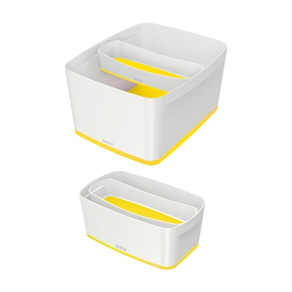 Organizer in plastica bianco-giallo per la cancelleria MyBox - Leitz-image-3