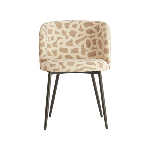 Sedia da pranzo beige/grigio tortora imbottito Elyna – Light & Living-image-1