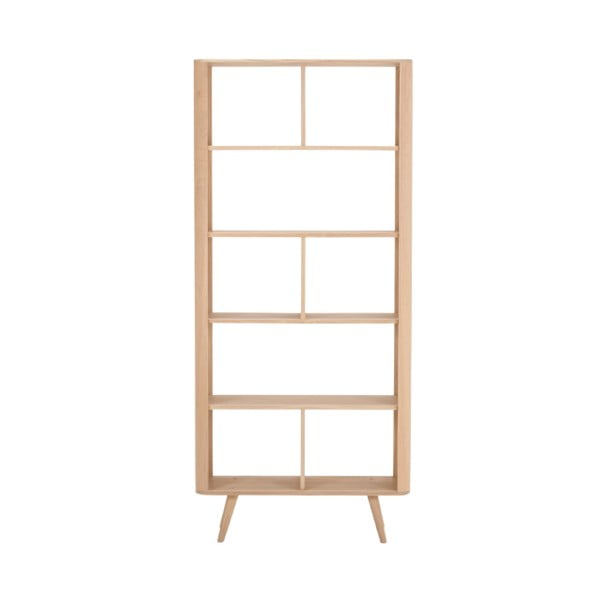 Libreria in legno di rovere 90x200 cm Ena - Gazzda