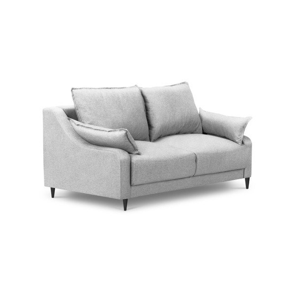 Divano grigio chiaro Ancolie, 150 cm - Mazzini Sofas-image-2