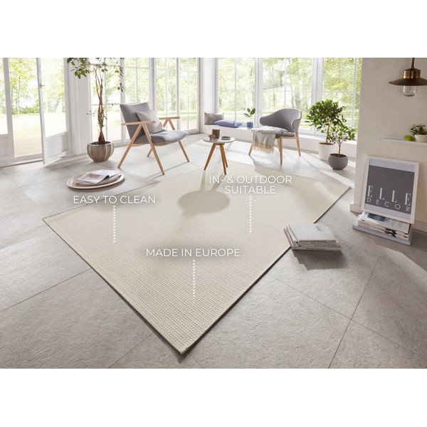 Tappeto per esterni Millau crema e beige, 140 x 200 cm Secret - Elle Decoration-image-1