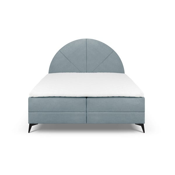 Letto boxspring azzurro con contenitore 180x200 cm Sunset - Cosmopolitan Design-image-2