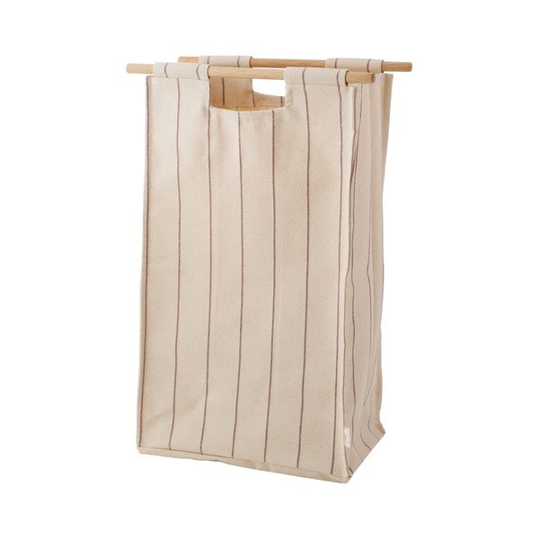Cesta per il bucato da parete beige in tessuto BagUp – ReCollector