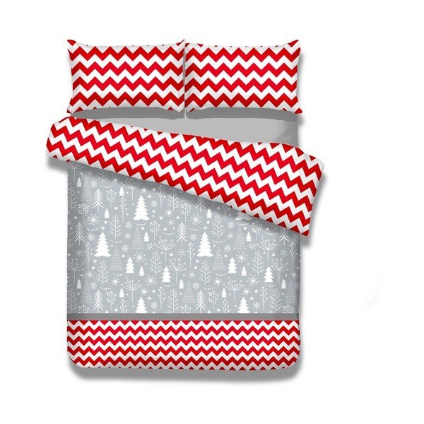 Biancheria da letto singola in flanella Christmas Mess, 135 x 200 cm - AmeliaHome