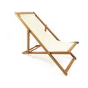 Sdraio da giardino pieghevole beige in legno di acacia Deck - Bonami Essentials