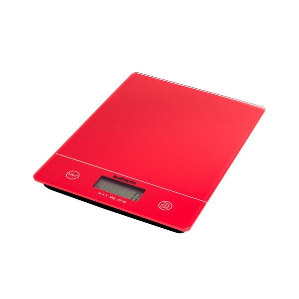 Bilancia da cucina digitale rossa - Sabichi