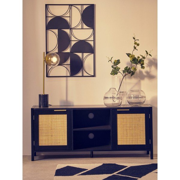 Mobile TV nero 120x52x38 cm Sherman – Premier Housewares-image-3