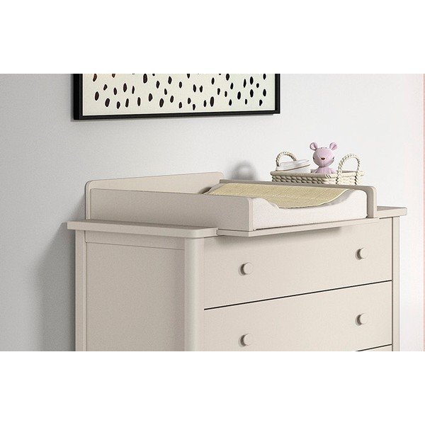 Cassettiera per bambini beige con fasciatoio 89x90x55 cm Swingo – Vipack-image-2