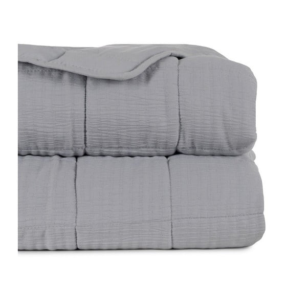 Copriletto grigio con rivestimento trapuntato 180x260 cm – Ixia