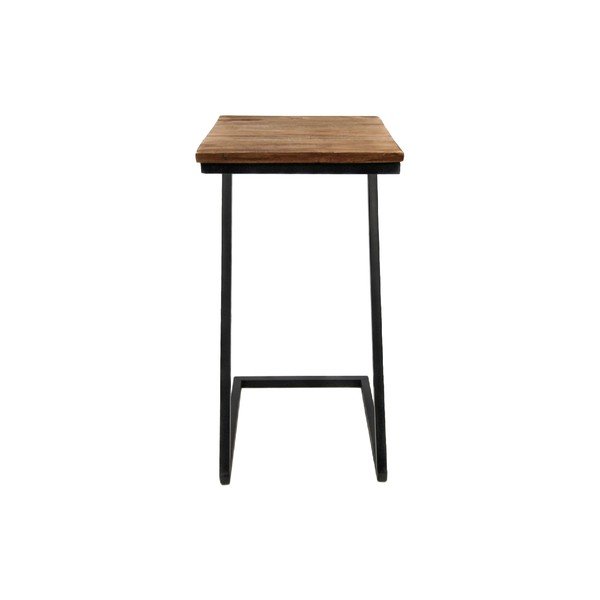 Consolle della collezione HMS con piano in legno esotico grezzo, altezza 68 cm - HSM collection-image-3