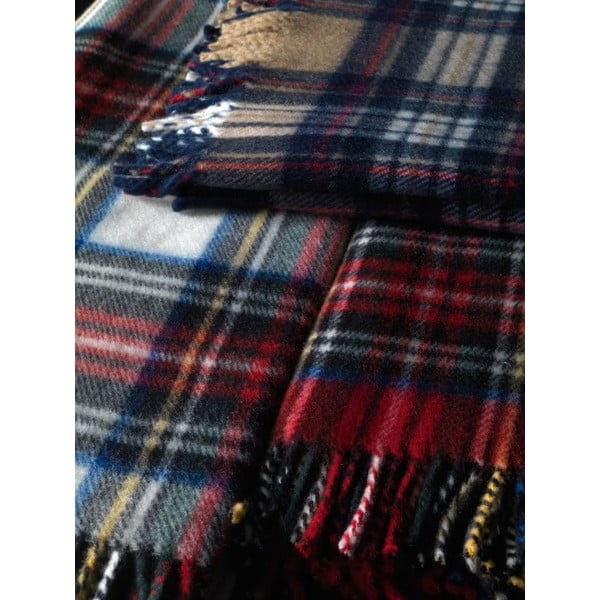 Plaid a quadri Beige, 140 x 180 cm Scott - Euromant-image-1