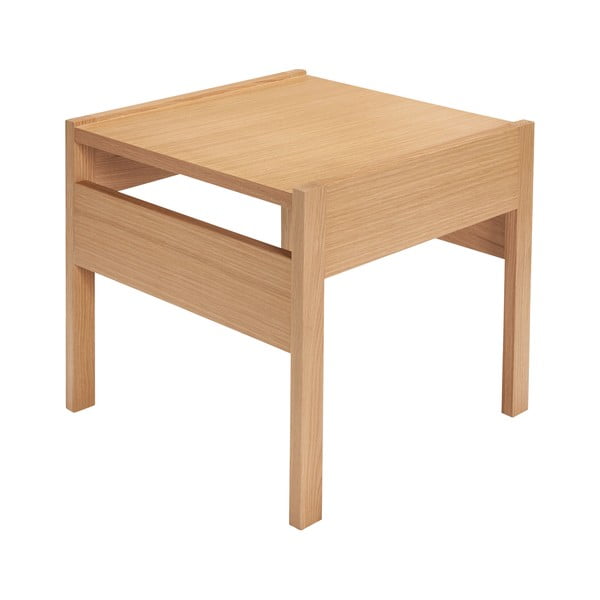 Tavolino con piano in rovere 50x50 cm Forma - Hübsch-image-2