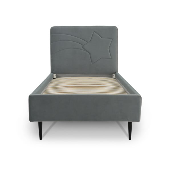 Letto grigio per bambini con contenitore 120x200 cm Star - Scandic-image-3