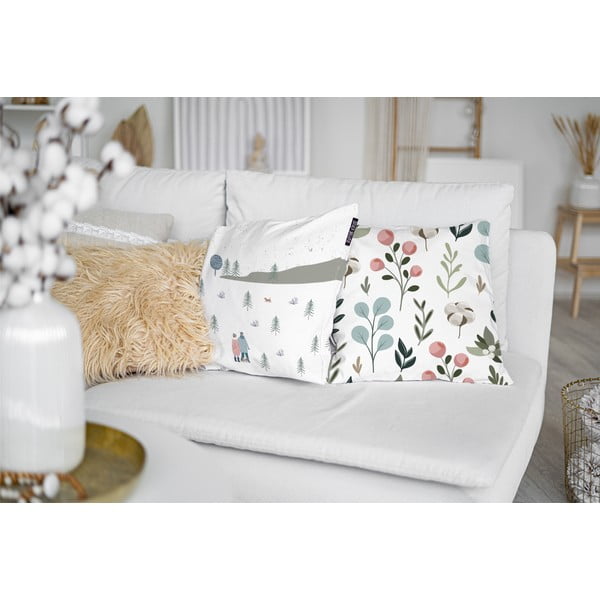 Federe in set da 4 45x45 cm Pastel Blue Christmas - Butter Kings-image-1
