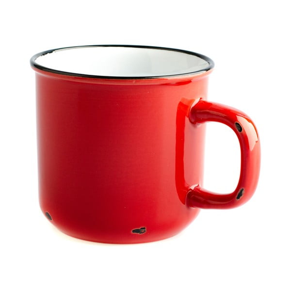Tazza in ceramica rossa, 440 ml - Dakls