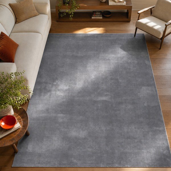 Tappeto grigio antracite , 140 x 200 cm Loft - Universal-image-1