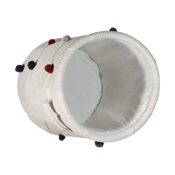 Cesto da bambini in tessuto crema ø 30x35 cm Creme - Kindsgut-image-4