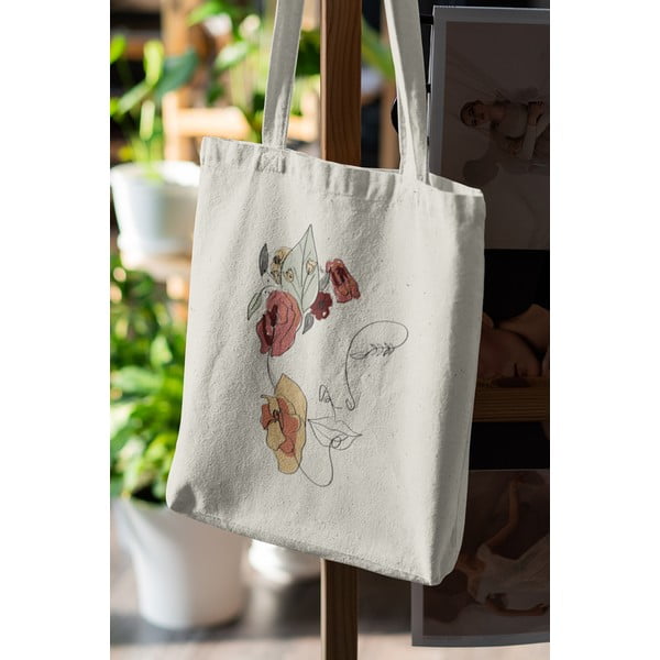 Borsa in tessuto beige - Kate Louise-image-2