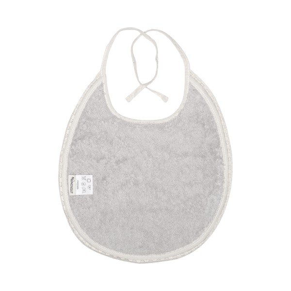 Bavaglino in mussola grigio Paris - Kindsgut-image-3