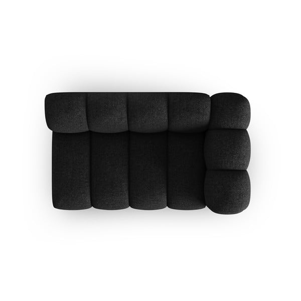 Divano componibile nero/color antracite (con penisola a destra) Lupine – Micadoni Home-image-2
