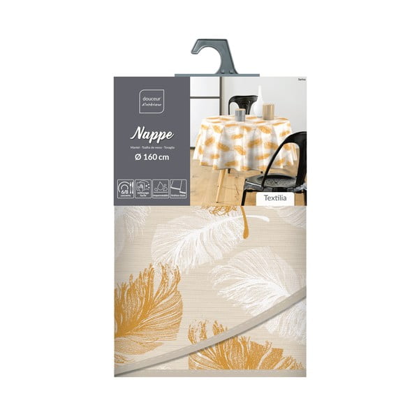 Tovaglia adatta per pulizia con panno umido ø 160 cm Sarina – douceur d'intérieur-image-4