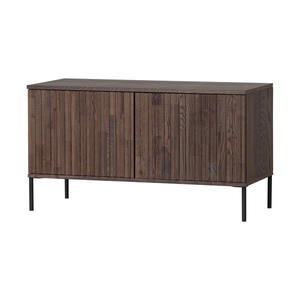 Mobile TV marrone con effetto frassino 100x56x44 cm Gravure – WOOOD-image-2