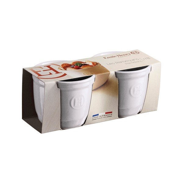 Set di 2 stampi ramequin bianchi N°8 - Emile Henry-image-1