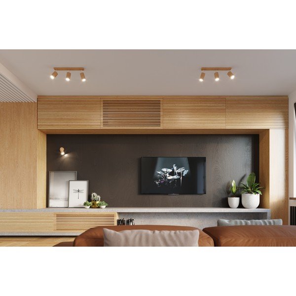 Plafoniera in legno Ludwik - Sollux-image-1