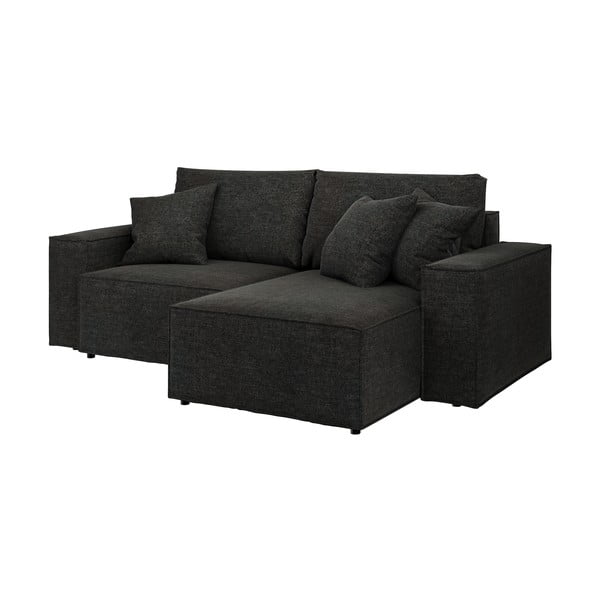 Divano letto grigio antracite ad angolo variabile Melow - Ghado-image-2