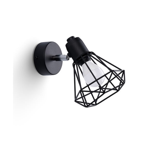 Lampada da parete nera ø 10 cm Varpu - Nice Lamps