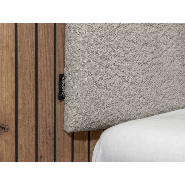 Letto matrimoniale in grigio chiaro con rete inclusa 160x200 cm Lior – Bobochic Paris-image-4