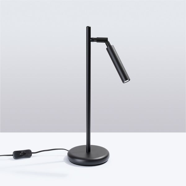 Lampada da tavolo nera (altezza totale 43 cm) Fideus – Sollux-image-4