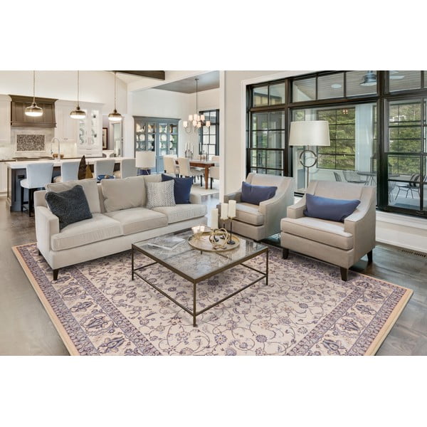 Tappeto in lana crema 160x240 cm Philip - Agnella-image-1