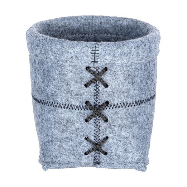 Cestino in feltro grigio chiaro, larghezza 15 cm Mara - Wenko-image-1