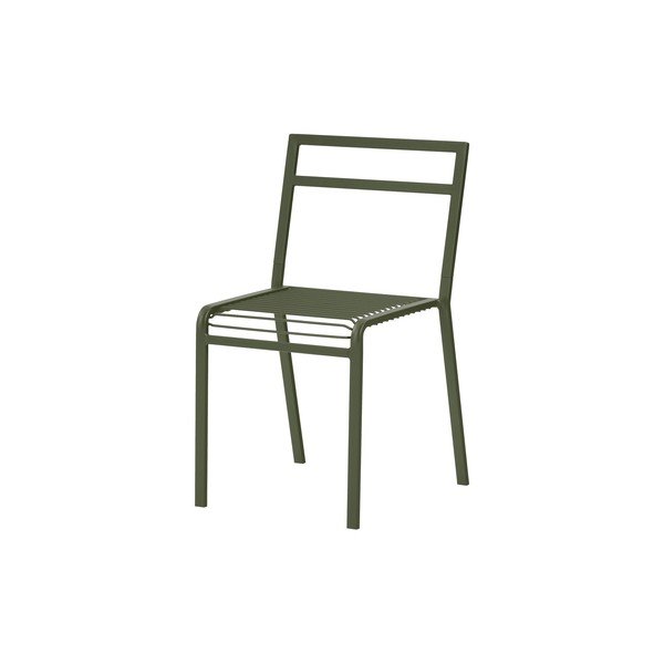 Sedia da esterno verde in metallo Oto – noo.ma
