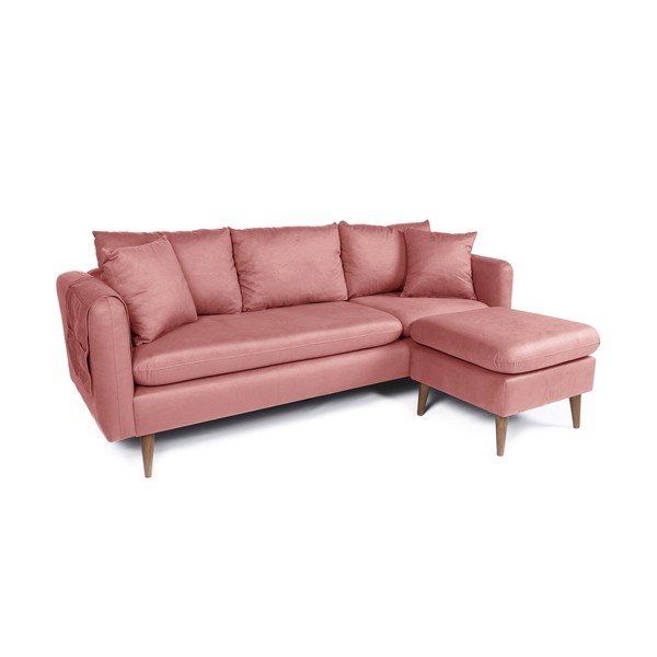 Divano rosa chiaro 215 cm Sofia - Balcab Home-image-2